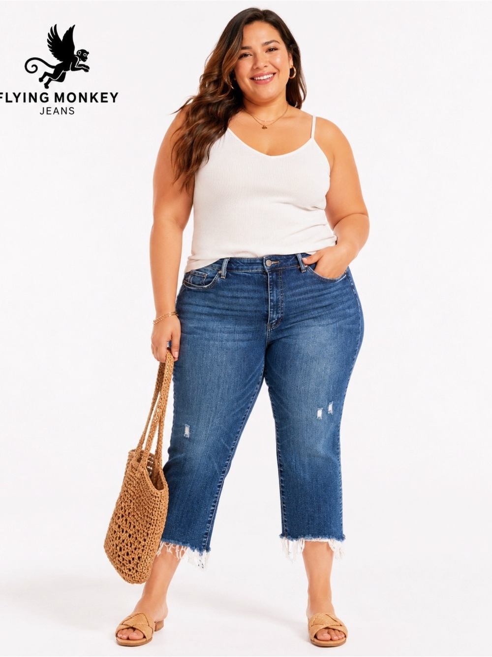 BUCKLE Flying Monkey Crop Flare Jeans